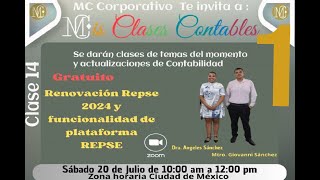 Clase 14 Renovación Repse 2024 y Funcionalidad de plataforma Parte 1 [upl. by Crofoot]