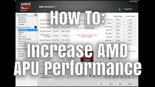 How To Increase AMD APU Performance [upl. by Riesman947]