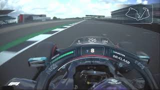 F1 2020 Lewis Hamiltons Pole Lap Onboard  British Grand Prix  With Telemetry [upl. by Veron]