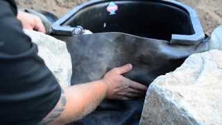 How to build a Fish Pond  Part 11  Pond Skimmer Faceplate Attachment [upl. by Serles]