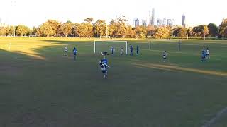 2023 FFV State League 4 North  RD13  Mens Seniors Brunswick Zebras FC vs Melbourne Uni [upl. by Yalcrab]