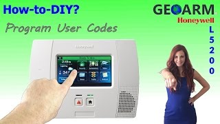 Honeywell L5200 How to Program User Codes [upl. by Ayhay972]