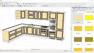 Mobilier bucatarie proiectat cu PRO100 [upl. by Cock263]