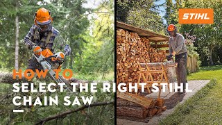 How to Select the Right STIHL Chain Saw  STIHL Tips [upl. by Atikin]