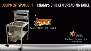 Champs Breading Table by KitDel Demo Model BBSEC1L3624 [upl. by Dyl]