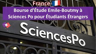 Bourses d’études université Sciences Po France 20212022 pour LICENCE MASTER  Entièrement Financé [upl. by Esej]