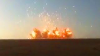 Massive Explosion Shockwave Hits Camera [upl. by Noirret883]