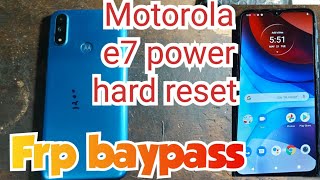 Motorola E7 power hard reset and frp Bypass hardreset frpbypass [upl. by Zetniuq915]