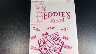 Eddie’s Lucky Sheet 🍀 Sept 2022 Pick 3  Pick 4  Lottery Numbers [upl. by Artenak]