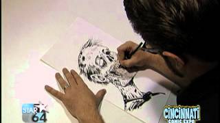 Tony Moore Time Lapse Zombie Sketch [upl. by Harlin]