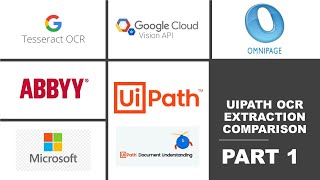 Part1 Which OCR is best UiPath OCR  Google Vision  Microsoft  Tesseract  Abbyy  OmniPage [upl. by Ahsyas568]