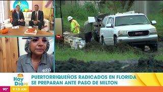 Boricua en Florida cuenta cómo se preparan para el paso de Milton [upl. by Atrice]