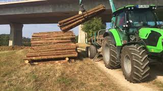 Nutzholz fahren Sommer 2018  Deutz 5100p [upl. by Inatsed]