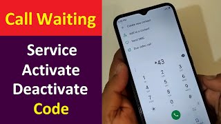 Call Waiting Service Activate And Deactivate Code  Call Waiting Kaise Set Kare [upl. by Perkins]