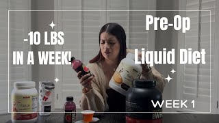 Week 1 Gastric Sleeve PreOp Liquid Diet [upl. by Azerila]