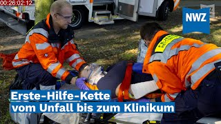 ErsteHilfeKette vom Unfall bis zum Klinikum [upl. by Oettam534]