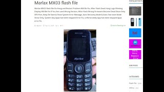 Marlax MX03 flash file [upl. by Dyke680]