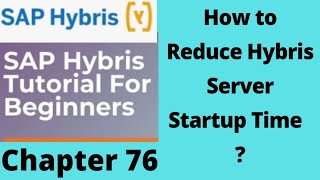 how to reduce hybris server startup time  hybris server  sap hybris tutorial for beginners hybris [upl. by Dub215]