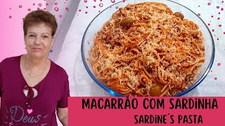 MACARRÃO COM SARDINHA COMO VOCÊ NUNCA VIU  SABOROSO E MARAVILHOSO Sardine´s Pasta [upl. by Fagan]