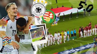 Deutschland vs Ungarn StadionVlog🔥Mit 5 Treffern zum DeutschenKantersieg🇩🇪🇭🇺 [upl. by Linzy]