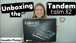 Tandem tslim X2  Insulin Pump Unboxing [upl. by Maghutte971]