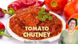 Tomato Chutney Recipe  How to make Tomato Chutney  Indian Tomato Chutney  Tangy Tomato Chutney [upl. by Noseaj]