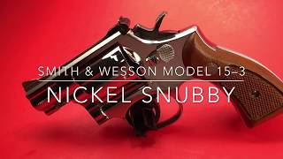 Smith amp Wesson Model 153 Nickel Snubnose Revolver [upl. by Erlene63]