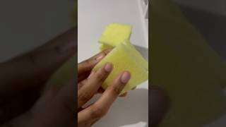 CRISPY Dry Sponge Rip 🐝 spongesounds kitchensponge relaxing spongerelax satisfying cleaning [upl. by Netsew]