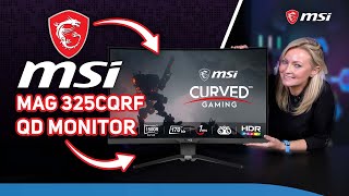 MSI 32quot MAG325CQRFQD Curved Monitor Review See beyond the game [upl. by Courtenay]