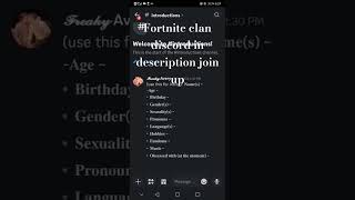 Fortnite clan fortnite discord clan [upl. by Haimerej]