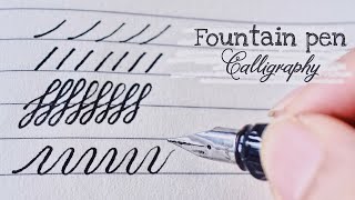 How to write calligraphy with fountain pen  Fountain Pen Hack  Cursive writing [upl. by Carny]