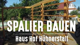 Rankhilfe selber bauen – Spalier aus Holz [upl. by Misa]