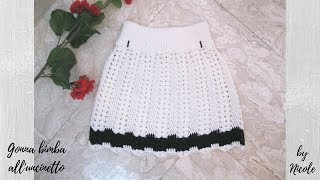 Gonna bimba alluncinetto per tutte le taglie  Crochet baby skirt [upl. by Butterfield58]