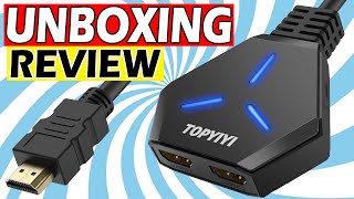 4K HDMI Splitter TOPYIYI 2 Way HDMI Splitter 4K  Setup amp Review [upl. by Eliathan]