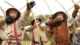 MIDIEVAL WEAPONS AND COMBAT  The Longbow MIDDLE AGES BATTLE HISTORY DOCUMENTARY [upl. by Bollinger]