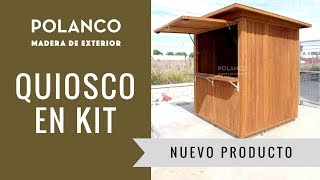 Quiosco en Kit Proceso de montaje Polanco Madera [upl. by Euqinim]