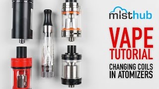 Vape Tutorial How To Change Coils On Vape Tanks amp Clearomizers [upl. by Essie]