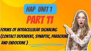 Forms of intracellular signaling contact dependent paracrine synaptic amp endocrine Part 11 [upl. by Athalie]