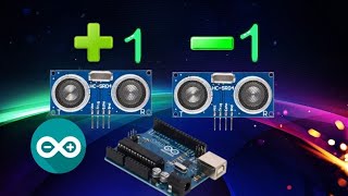 Contador Con Sensor Ultrasonico Arduino [upl. by Mis886]