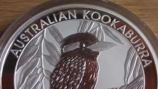 The 1 KG Australian Kookaburra 2014  999 Fine Silver coin [upl. by Enialb]