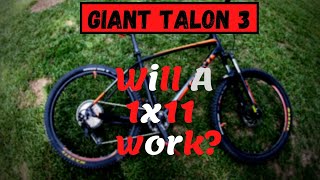 1x11 Conversion Giant Talon 3 MTB3x8 to 1x11 [upl. by Aicelav939]