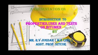 Properties of Bitumen [upl. by Llenyar718]