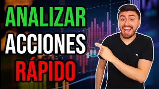 Como Analizar Acciones RÁPIDO Guía Bolsa de Valores Para Principiantes Paso a Paso [upl. by Llerehs]