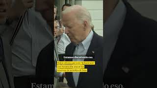 Biden afirma que está quotdebatiendoquot con Netanyahu atacar las reservas de petróleo de Irán [upl. by Netsua154]