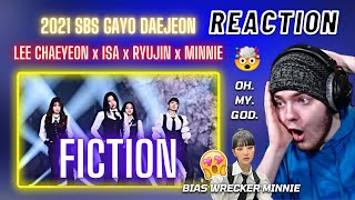 ITZY Ryujin x GIDLE Minnie x STAYC Isa x Lee Chaeyeon Fiction 2021 SBS Gayo Daejeon  REACTION [upl. by Rubio]