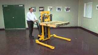 Southworth Straddle Pallet Stacker One Minute Video [upl. by Anaugal]