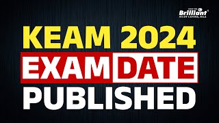 KEAM 2024  Exam Date Published [upl. by Oeht]