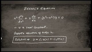 Solution Of Bessels Differential Equation  Bessels Equation [upl. by Euqirrne]