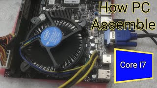 How To Unboxing motherboard amp assemble Pc Core i7 3rd Generation H61 laptopfacts video pc board [upl. by Bette]