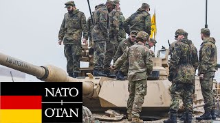 German Army NATO Soldiers tanks and combat vehicles during military exercises [upl. by Aisile631]